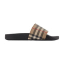 LF SDL Furley L CHK SLIDES BURBERRY BEIGE POLYURETHAN