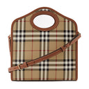 Mini lomme burberry lærred brun