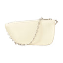 Micro Shield Wallet On Chain Burberry Leather Beige