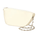 Micro Shield Wallet On Chain Burberry Leather Beige