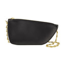 Micro Shield Wallet On Chain Burberry Leather Black
