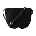 Mini frizione scacchi in pelle di burberry nera