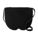Mini frizione scacchi in pelle di burberry nera