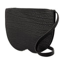 Mini frizione scacchi in pelle di burberry nera