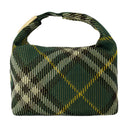 Bolso de hombro de clavijas medianas Burberry Nylon Green