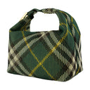 Bolso de hombro de clavijas medianas Burberry Nylon Green