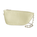 Micro Sling Shield Crossbody Burberry Leather Beige