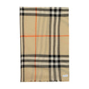 Check Scarf Burberry Wool Beige