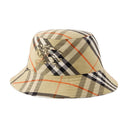 Biais chèque seau chapeau burberry synthétique beige