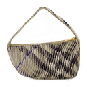 Knit Baguette Purse Burberry Nylon Neutral