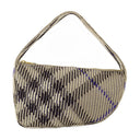 Knit Baguette Purse Burberry Nylon Neutral