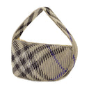 Knit Baguette Purse Burberry Nylon Neutral