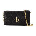 Billetera de caballo mecedora en la cadena de cuero de burberry negro