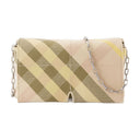 Snip Mini Wallet On Chain Burberry Synthetic Pink