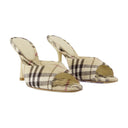 Mews 90 Chk Pumps Burberry Linen Neutral