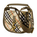 Small B Clip Messenger Crossbody Burberry Synthetic Beige