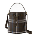 Mini Drawstring Crossbody Burberry Gray sintético