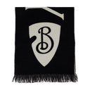 Bufanda burberry lana negra