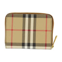 Mini Zip Wallet Burberry Leather Leather Beige
