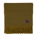Knight Solid Scarf Burberry Wool Khaki