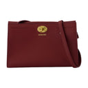 Cotswolds Shoulder Bag Burberry Leather Burgundy