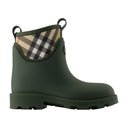 Marsh Stamp Low Ankle Boots Burberry Synthetic Green