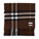 Controllo gigante Scarf Burberry Wool Brown