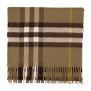 Écharpe à contrôle géant burberry laine khaki