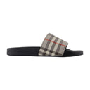 Furley Sandals Burberry Synthetic Leather Grey