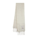 Mu Brushed Scarf Burberry Wool White
