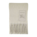 Mu Brushed Scarf Burberry Wool White