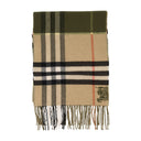 MU doble bufanda Burberry Cashmere verde