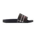 Furley Large Check Sandals Burberry Synthetic Brown