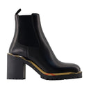 Gravel 70 Boots Boots en cuir burberry noir