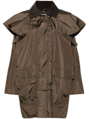 Veste tempête à col en velours côtelé Prada
