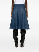 Khaite Lennox hat Denim Midi Rock ausgestattet