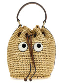 Anya Hindmarch 'Raffia Eyes Drawstring' Crossbody Bag