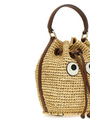 Anya Hindmarch 'Raffia Eyes Drawstring' Crossbody Bag