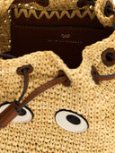 Anya Hindmarch 'Raffia Eyes Drawstring' Crossbody Bag