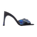 Holografisk logo Mules Coperni Blue/Black Vegan Leather
