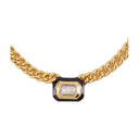 Collier en pierre noire et en émail Missoma Gold Metal