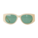 Vågsolglasögon casablanca acetat beige