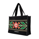 Broderet strik shopper taske casablanca strik sort
