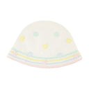 Kawaii Crochet Bucket Hat Casablanca Cotton White