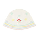 Kawaii Crochet Bucket Hat Casablanca Cotton White
