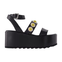 Tima Platform In Black Leather