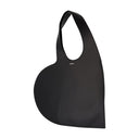 Bolsa de carcasa de corazón en cuero negro