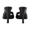 Logo Mules Coperni Cuir noir