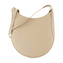 Borsa a tracolla della cintura Coperni in pelle beige