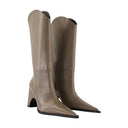 Cowboy Bridge Boots Coperni Leather Brown